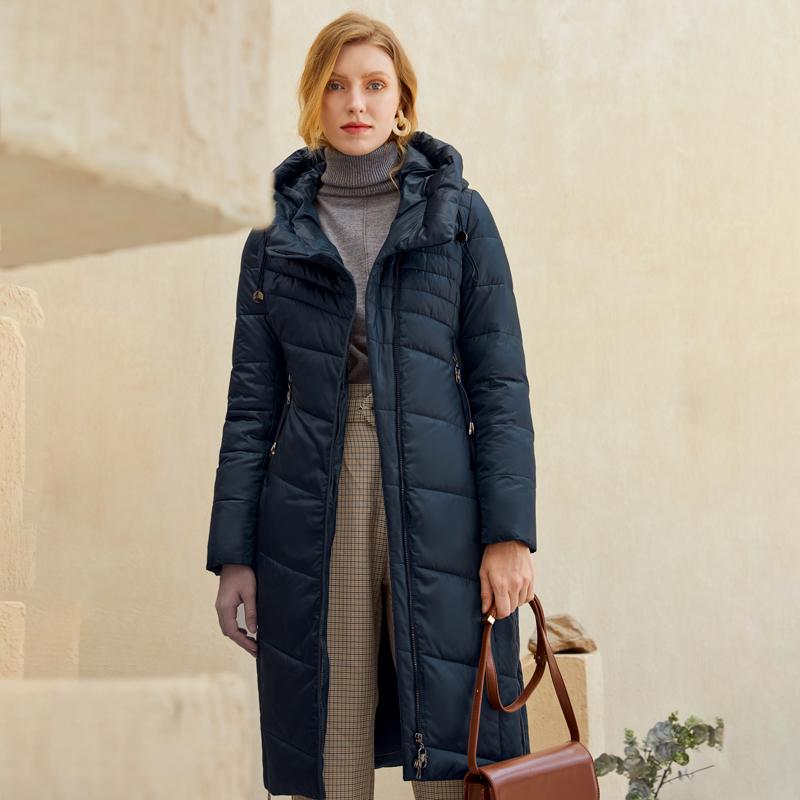 Ivory Ember™ - Warm Women Jacket With Elegant Parkas
