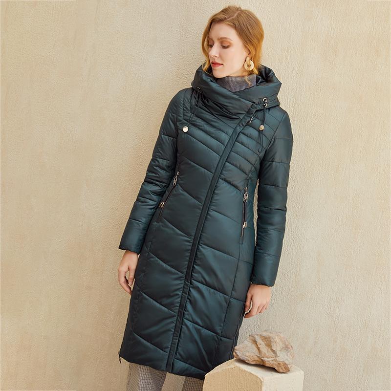 Ivory Ember™ - Warm Women Jacket With Elegant Parkas