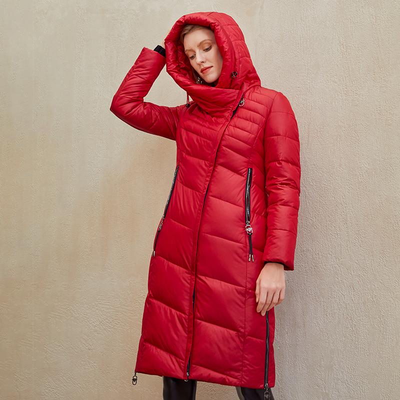 Ivory Ember™ - Warm Women Jacket With Elegant Parkas