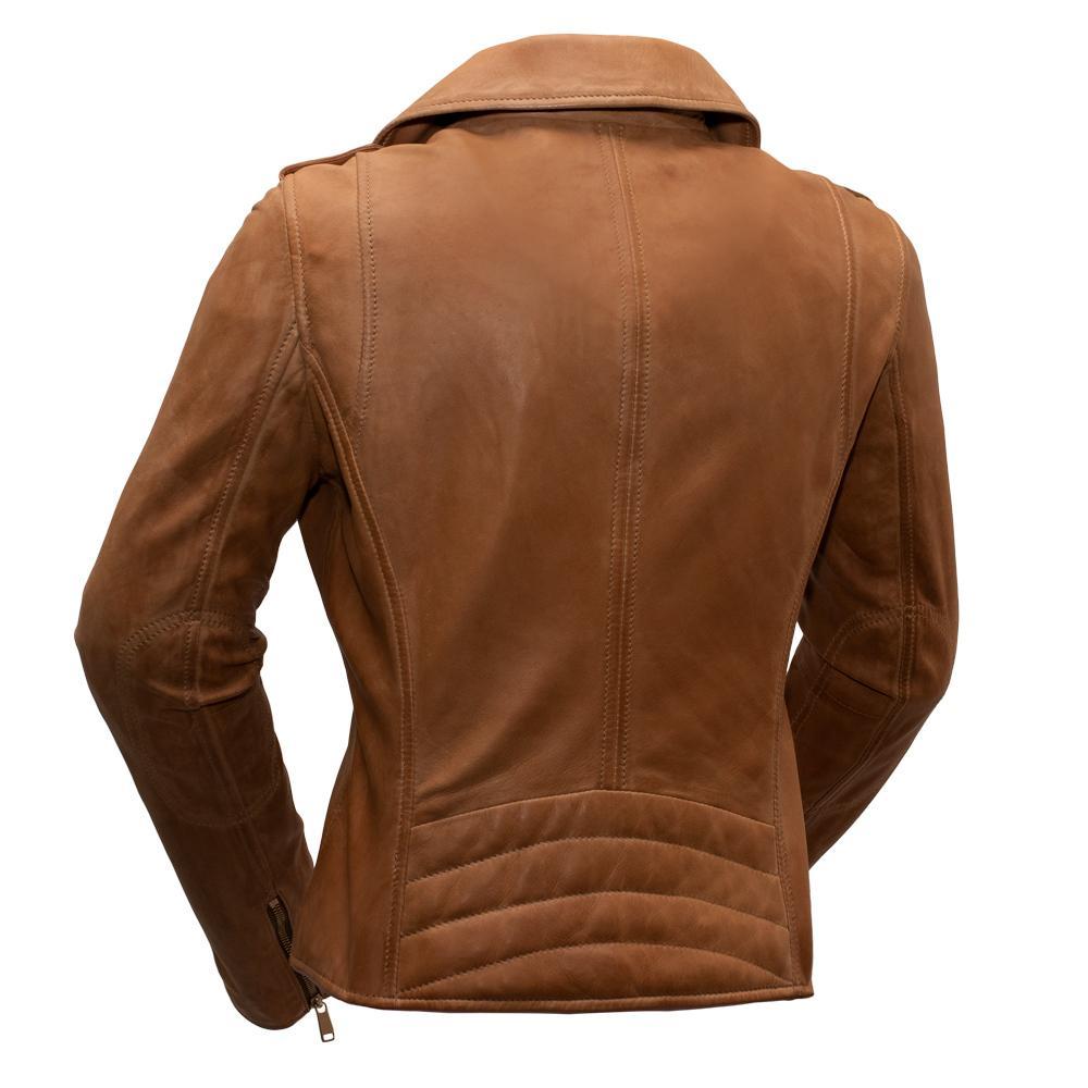 Rider's Edge™ - Women's 100% Real Lambskin Leather Biker Jacket