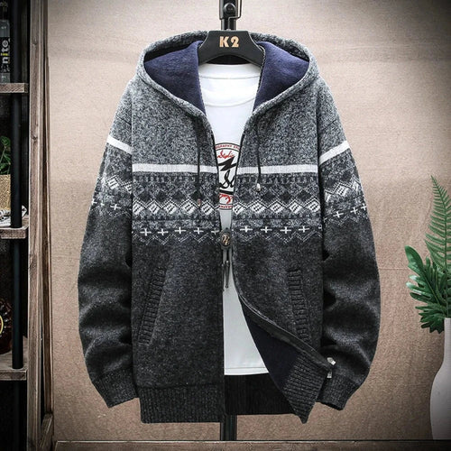 Rivellion™ - Men’s Hooded Zipper Jacket with Prints