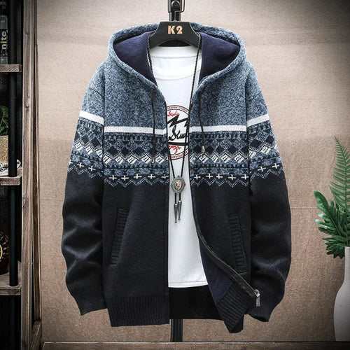 Rivellion™ - Men’s Hooded Zipper Jacket with Prints