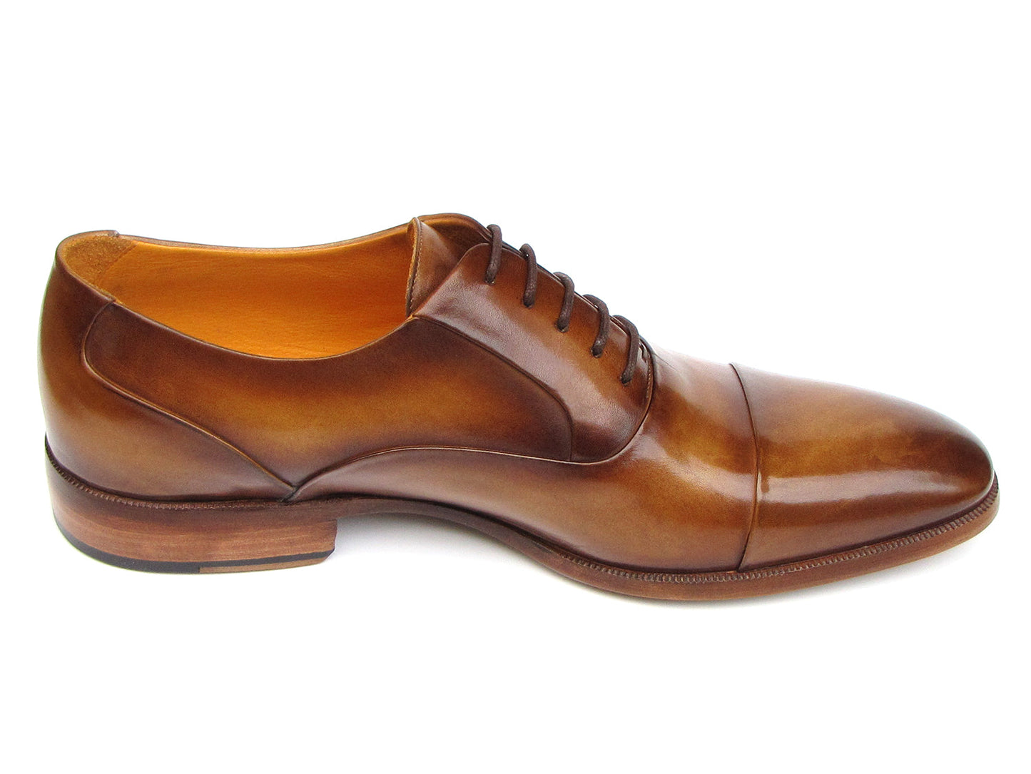 Paul Parkman™ - Men's Light Brown Leather Captoe Oxford Shoes