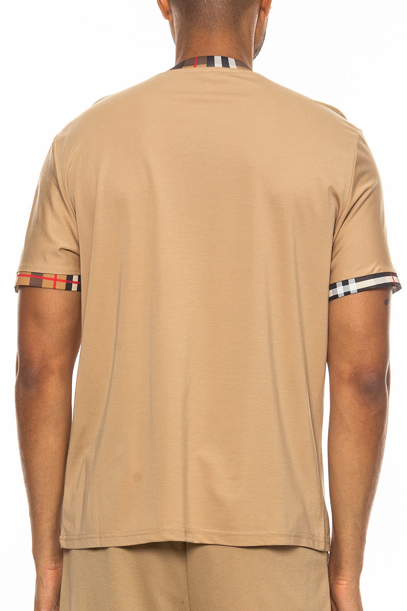 Alderstone™ - Men's Checkered Detail Polo