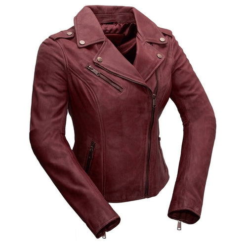Rider's Edge™ - Women's 100% Real Lambskin Leather Biker Jacket