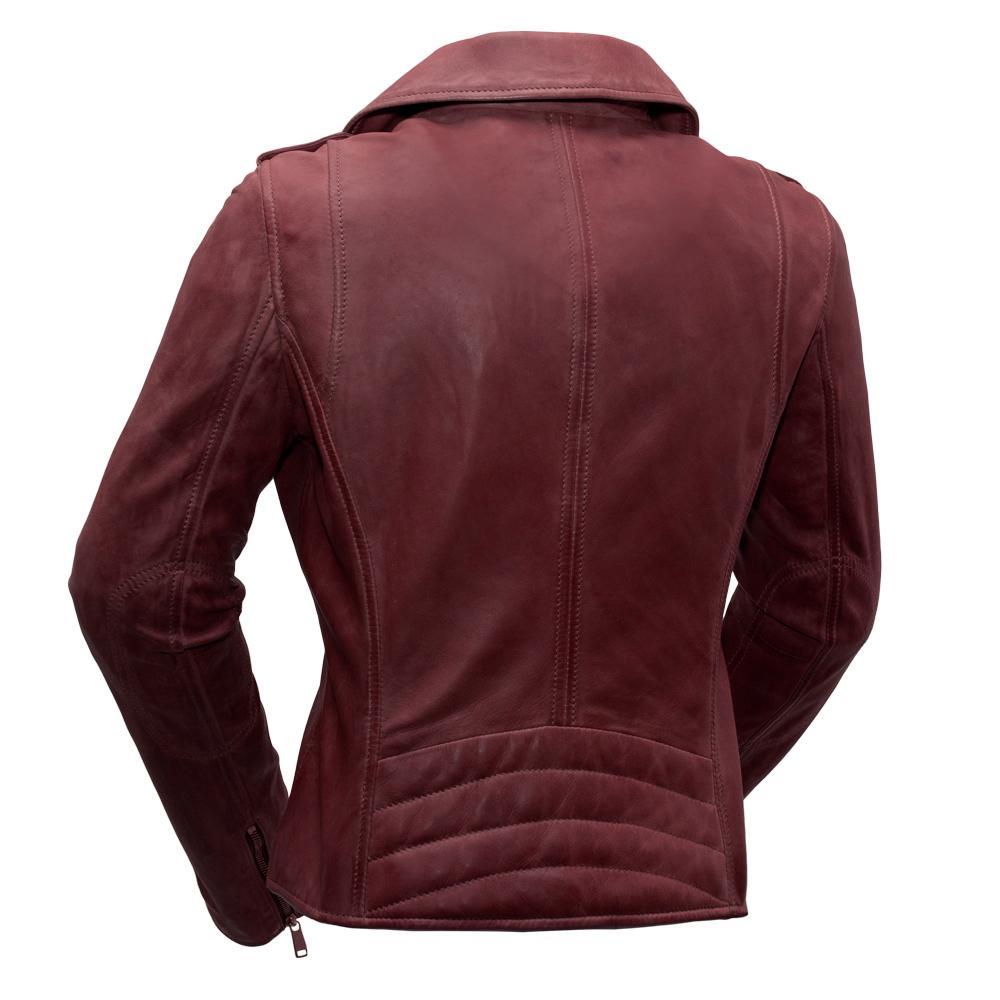 Rider's Edge™ - Women's 100% Real Lambskin Leather Biker Jacket