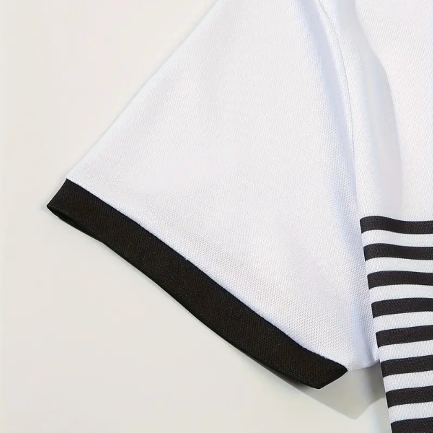 Hawke & Griffin™ - Men’s Casual Stripe Short Sleeve Polo Shirt