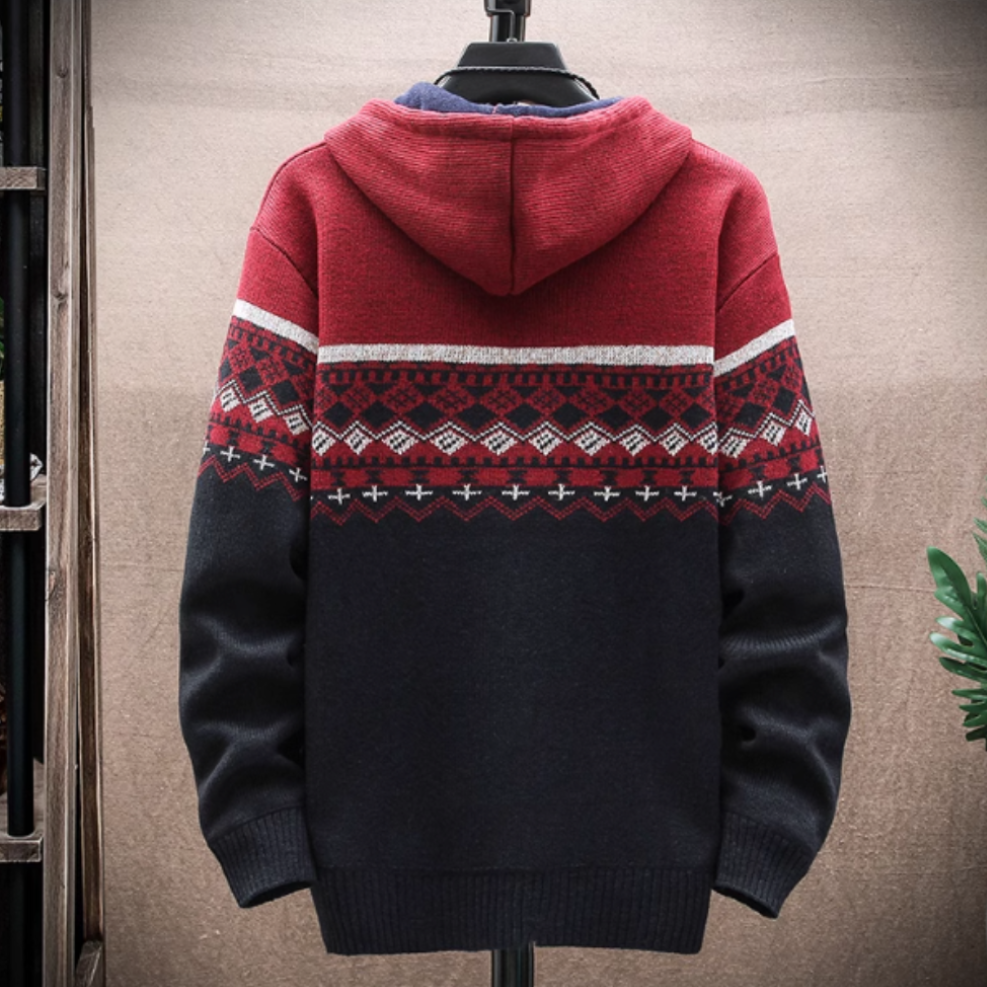 Rivellion™ - Men’s Hooded Zipper Jacket with Prints