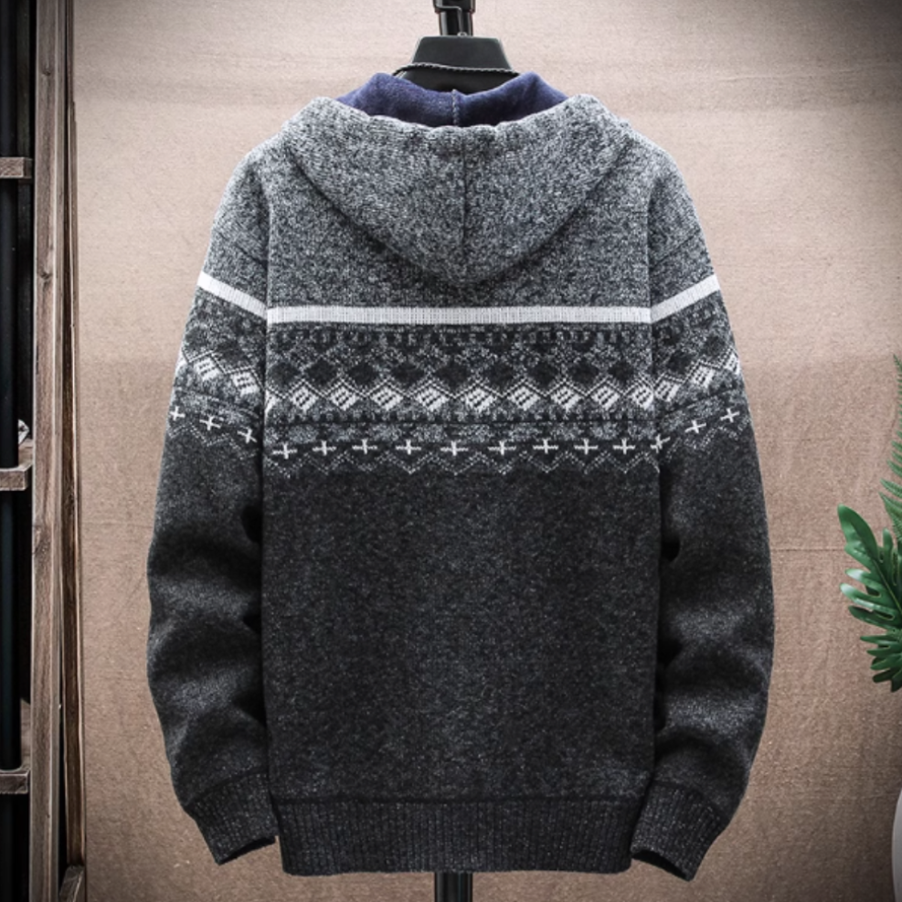 Rivellion™ - Men’s Hooded Zipper Jacket with Prints