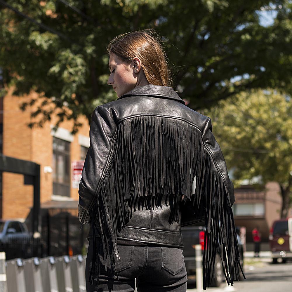 Rodeo Rebel™ - Daisy Women's Premium 100% Cowhide Leather Jacket