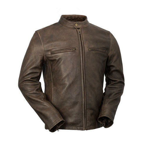 Ironwood Leatherworks™ - Men's Maine Leather Jacket – 100% Genuine Cowhide