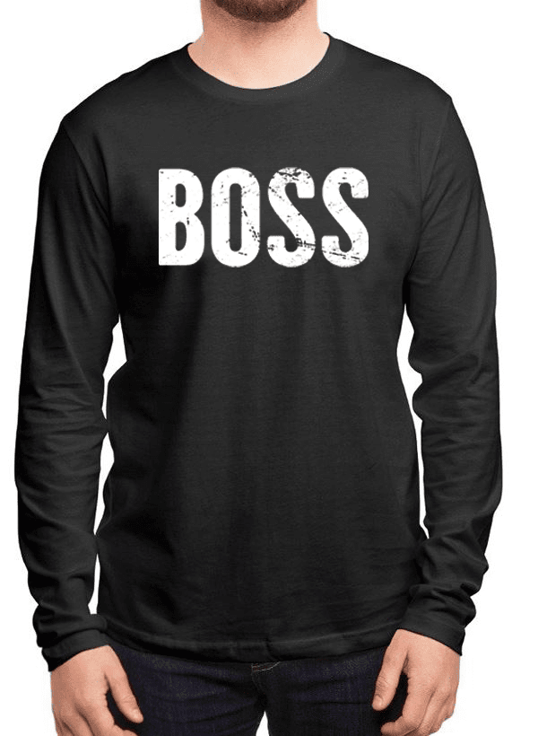 Boss™ - Long Sleeve Melange T-Shirt