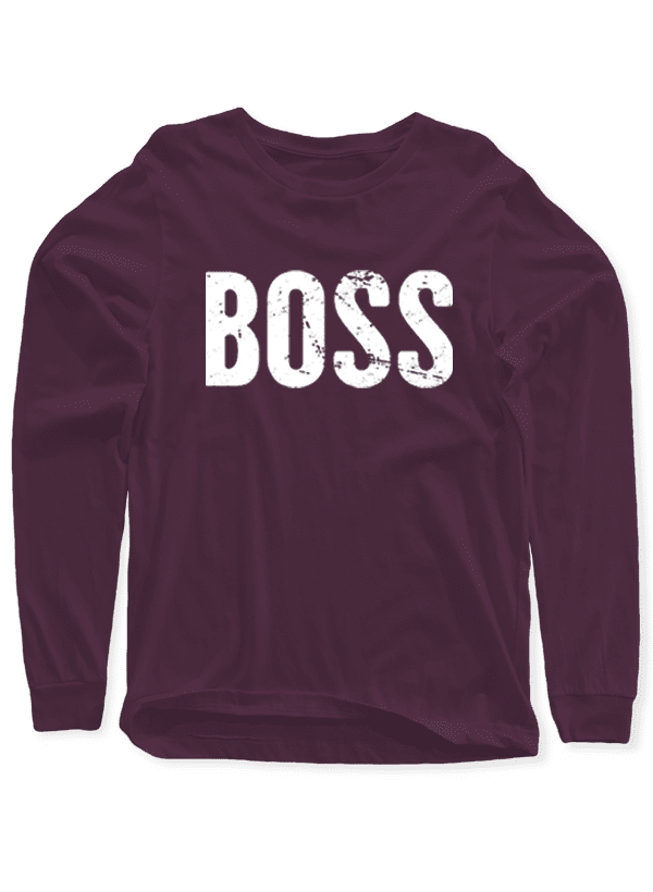 Boss™ - Long Sleeve Melange T-Shirt