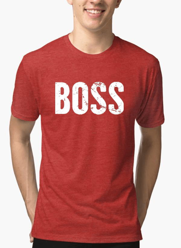 Boss™ - Half Sleeve Melange T-Shirt