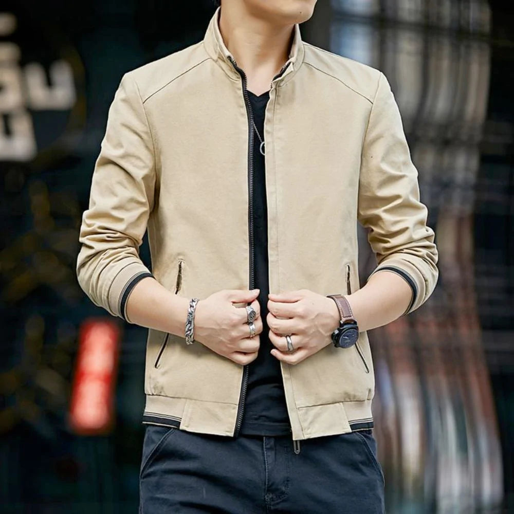 UrbanFade™ - Men’s Stand Collar Zipped Up Jacket