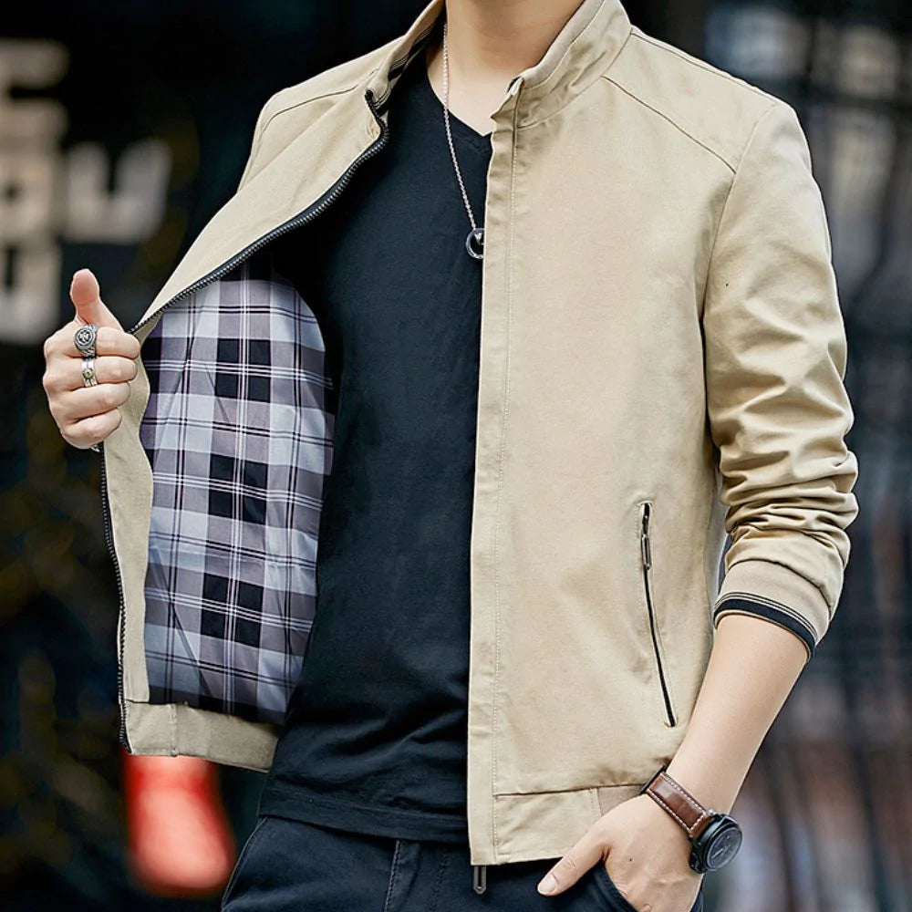 UrbanFade™ - Men’s Stand Collar Zipped Up Jacket