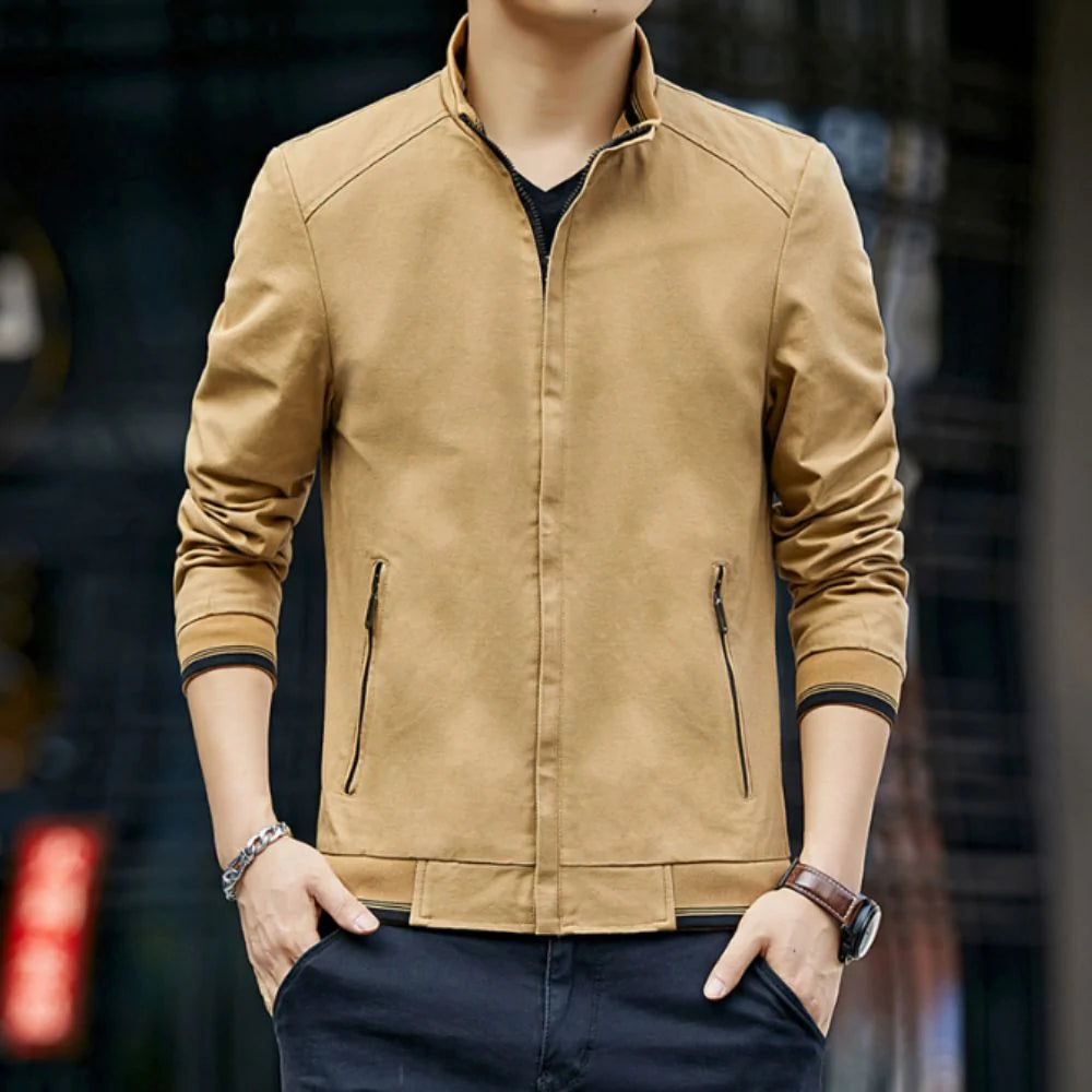 UrbanFade™ - Men’s Stand Collar Zipped Up Jacket