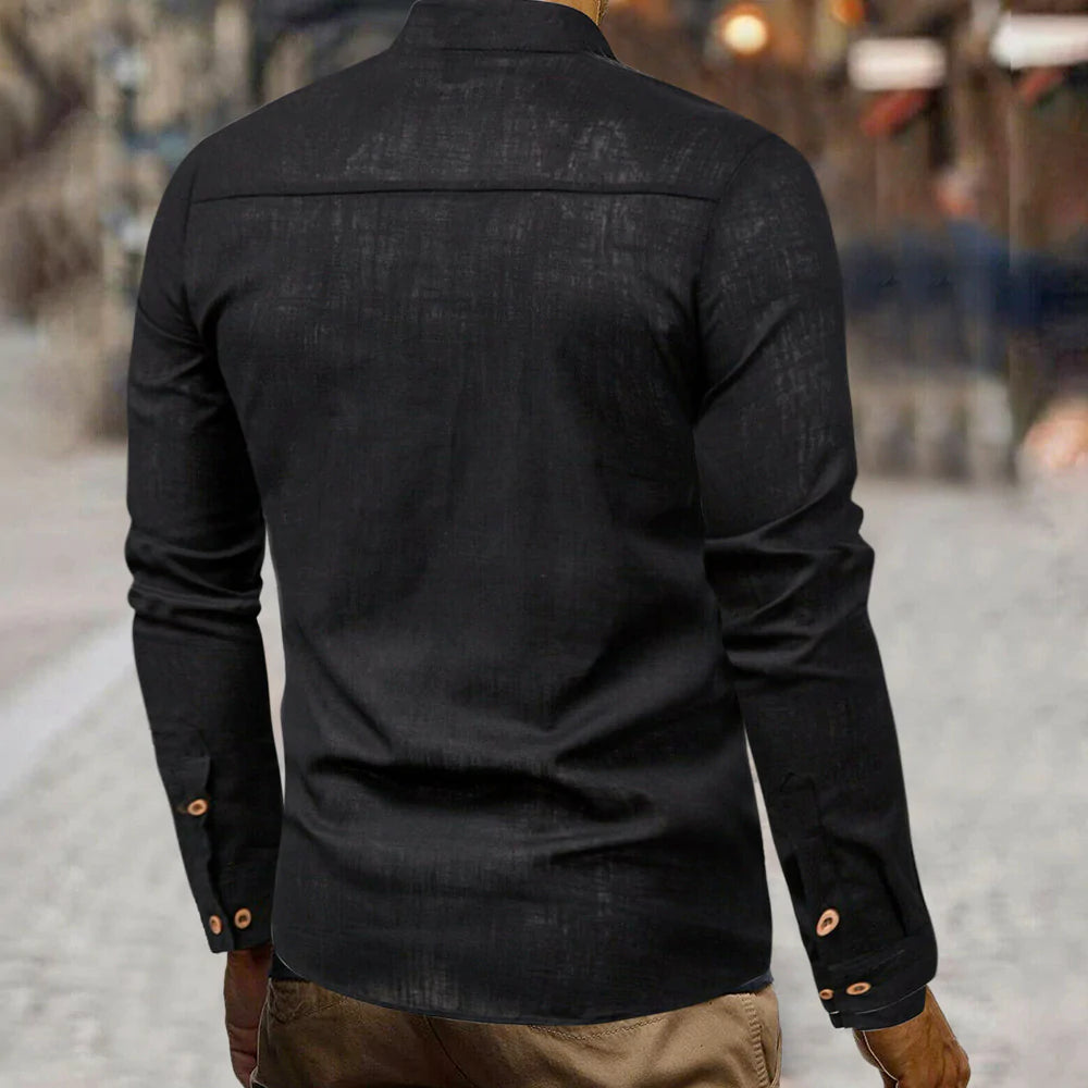 Montcliff™ - Men’s Casual Round Collar Shirt – Breezy Weekend Style