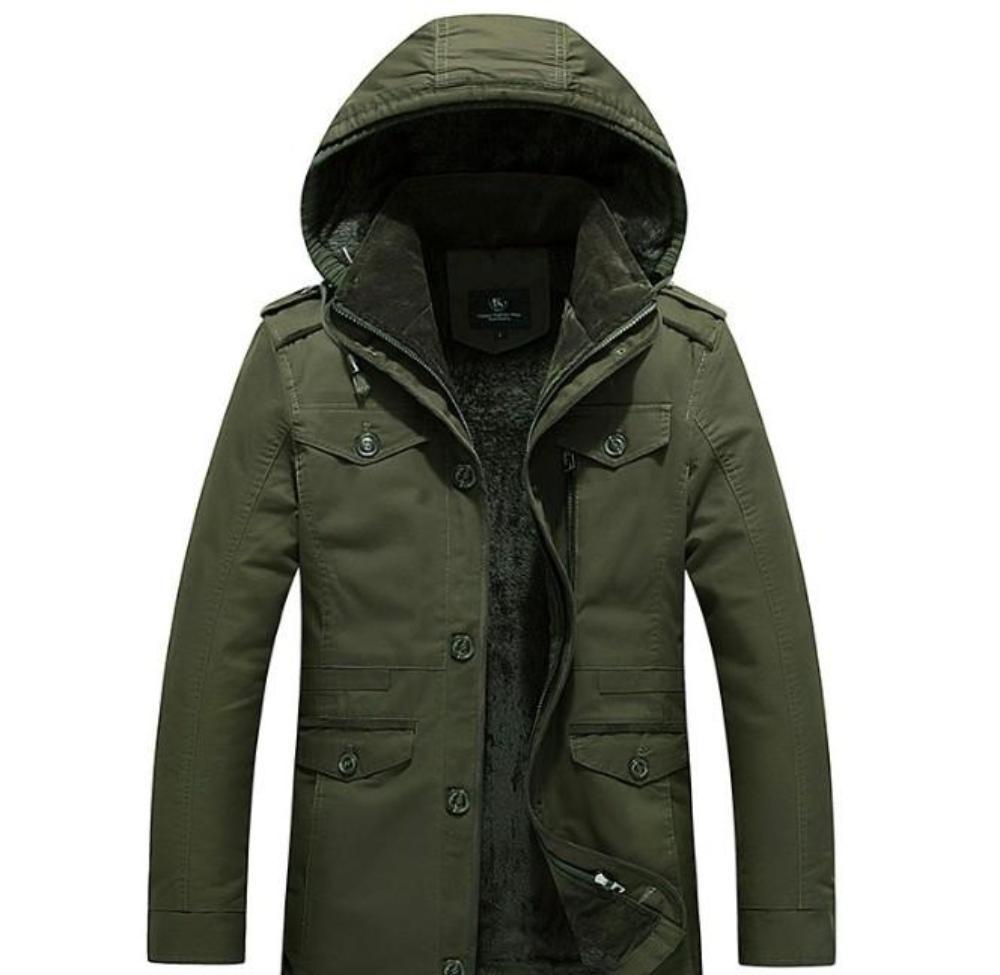 AlphaTrek™ - Mens Hooded Military Style Coat