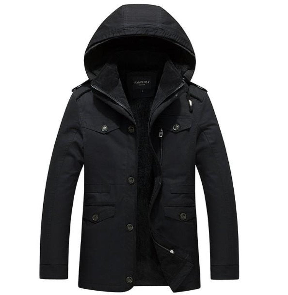 AlphaTrek™ - Mens Hooded Military Style Coat