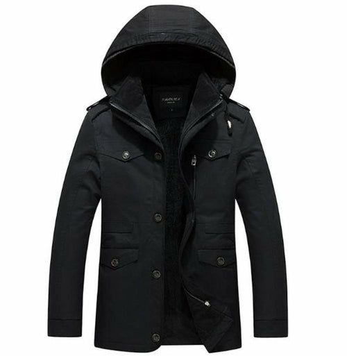 AlphaTrek™ - Mens Hooded Military Style Coat