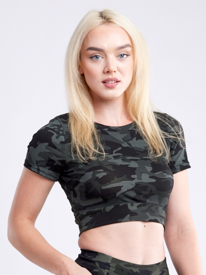 ActiveAura™ - Short-Sleeve Crop Top