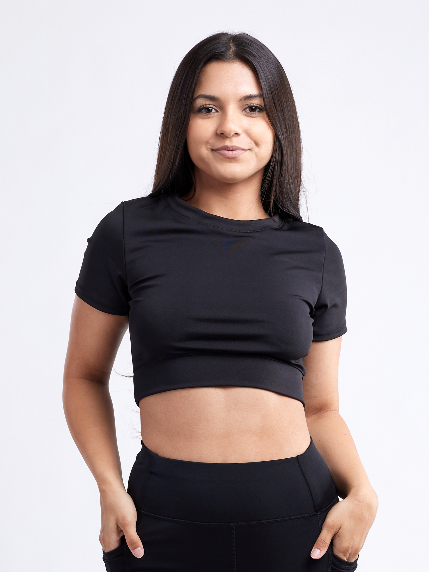 ActiveAura™ - Short-Sleeve Crop Top