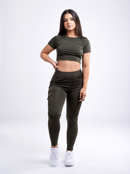 ActiveAura™ - Short-Sleeve Crop Top
