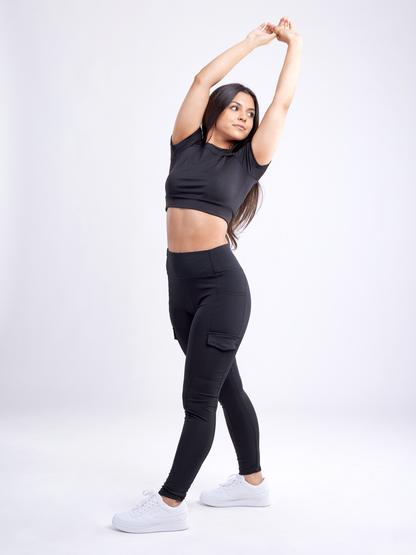ActiveAura™ - Short-Sleeve Crop Top