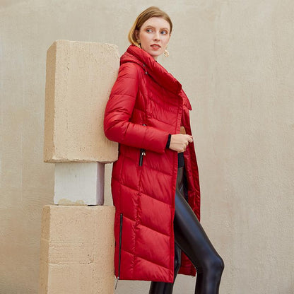 Ivory Ember™  - Warm Women Jacket With Elegant Parkas