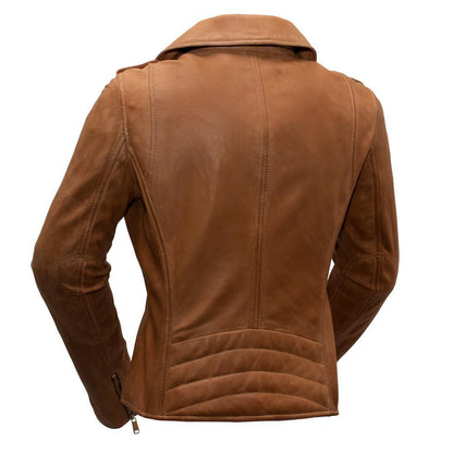 Rider's Edge™ - Women's 100% Real Lambskin Leather Biker Jacket