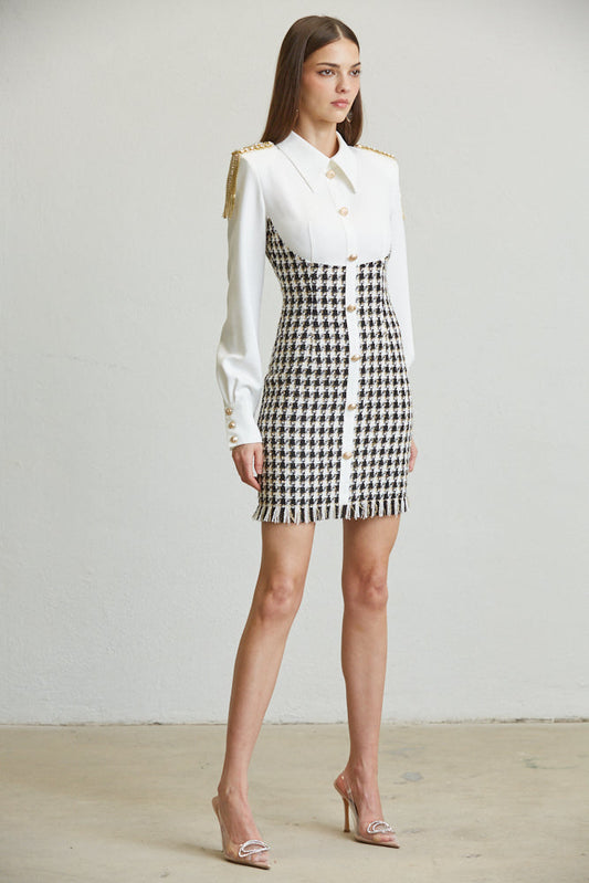 Lumière Luxe™ - Women's Jasmine Dress – Classic Elegance with a Modern Twist