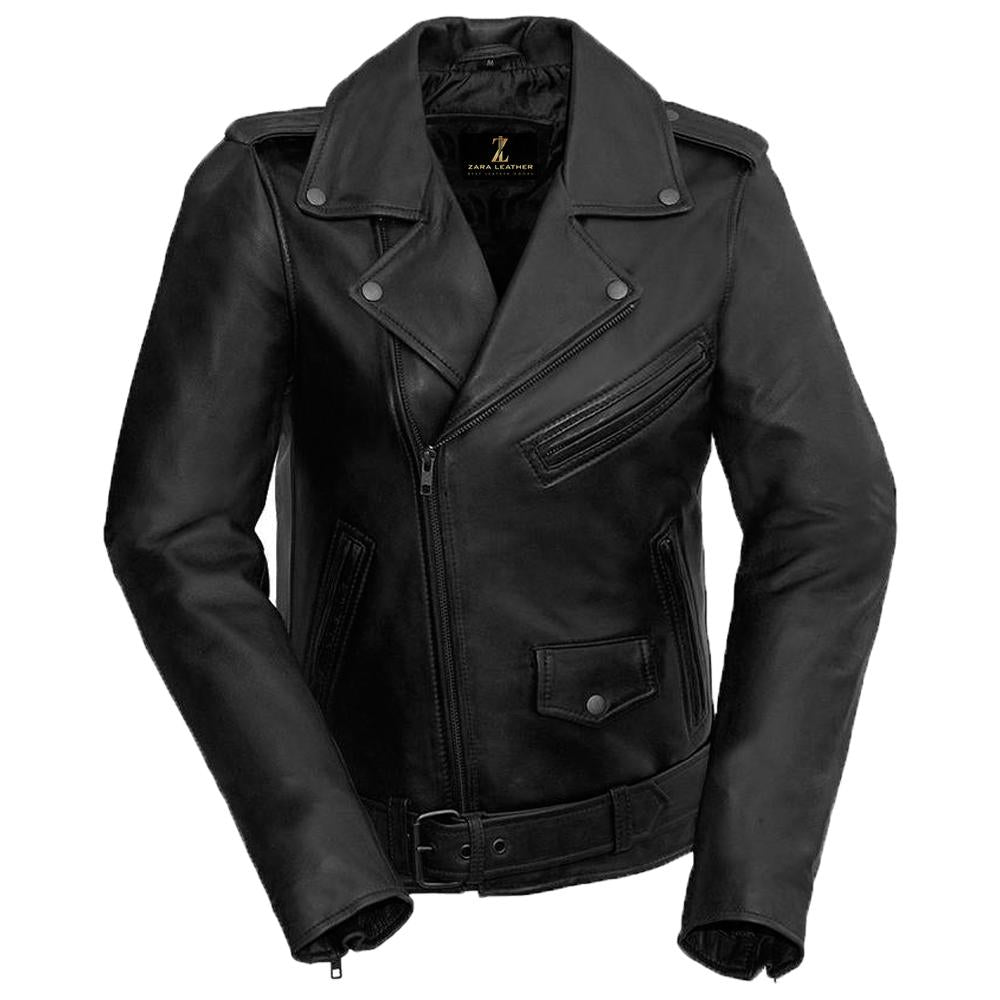 Eclipse Leather™ - Brando Women's Premium 100% Cowhide Leather Jacket