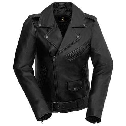 Eclipse Leather™ - Brando Women's Premium 100% Cowhide Leather Jacket