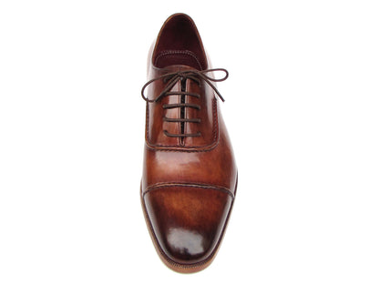 Paul Parkman™ - Men's Dark Brown Leather Captoe Oxford Shoes