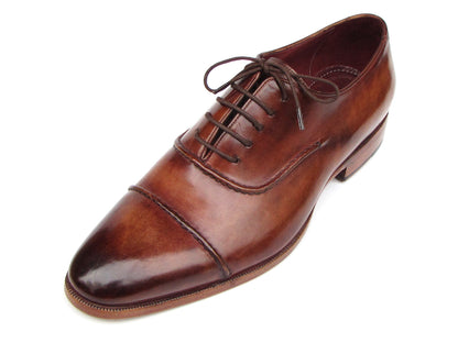 Paul Parkman™ - Men's Dark Brown Leather Captoe Oxford Shoes