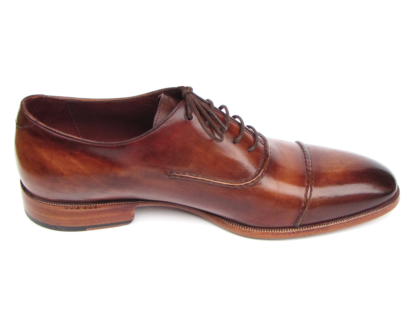 Paul Parkman™ - Men's Dark Brown Leather Captoe Oxford Shoes