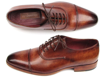 Paul Parkman™ - Men's Dark Brown Leather Captoe Oxford Shoes