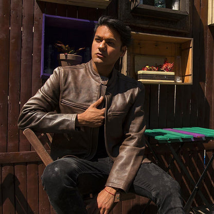 Ironwood Leatherworks™ - Men's Maine Leather Jacket – 100% Genuine Cowhide