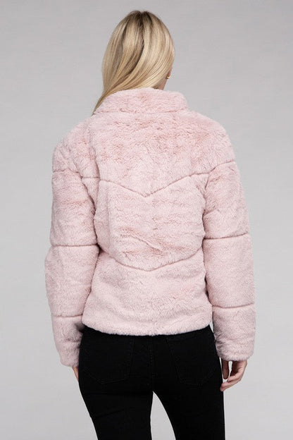 Winter Reverie™ - Women's Fluffy Zip-Up Sweater Jacket