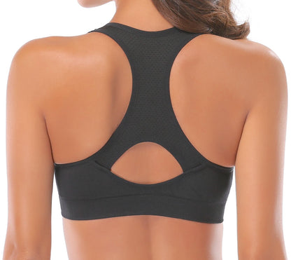 ActiveAura™ - Women’s Stylish Racerback Athletic Sports Bra