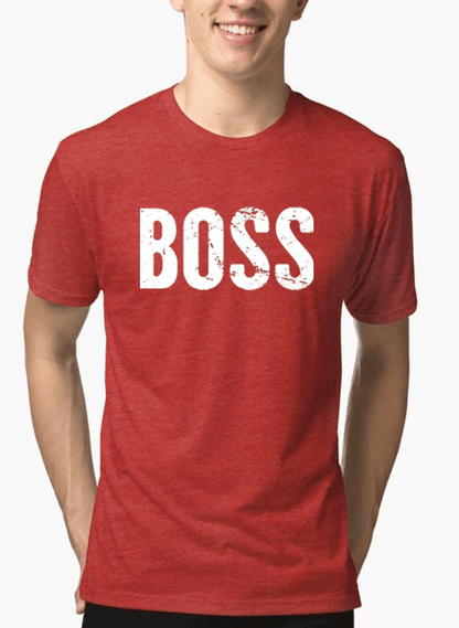 Boss™ - Half Sleeve Melange T-Shirt