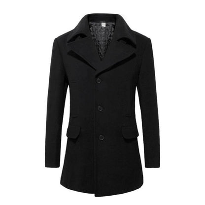 Kingsworth Atelier™ - Mens Mid-Length Wool Blend Coat