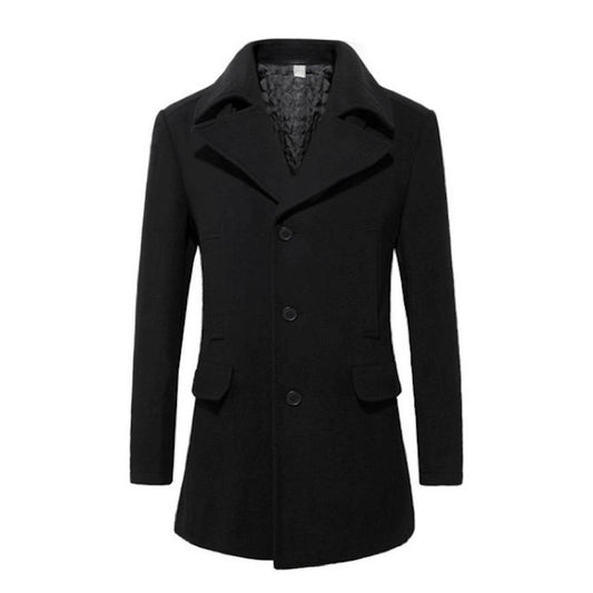 Kingsworth Atelier™ - Mens Mid-Length Wool Blend Coat