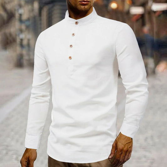 Montcliff™ - Men’s Casual Round Collar Shirt – Breezy Weekend Style