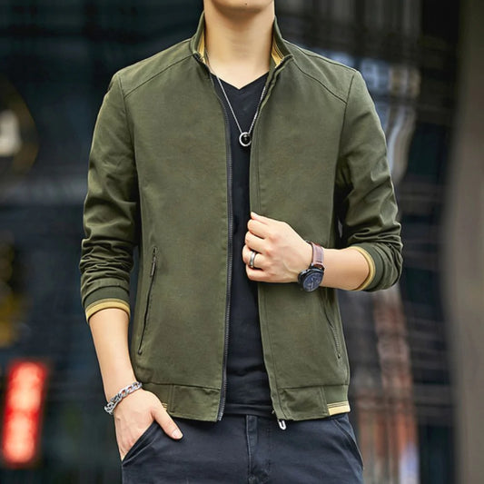 UrbanFade™ - Men’s Stand Collar Zipped Up Jacket