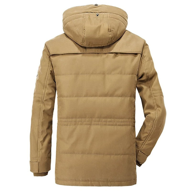 AlphaTrek™ - Men’s Hooded Winter Parka Coat with Inner Fleece