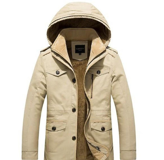 AlphaTrek™ - Mens Hooded Military Style Coat