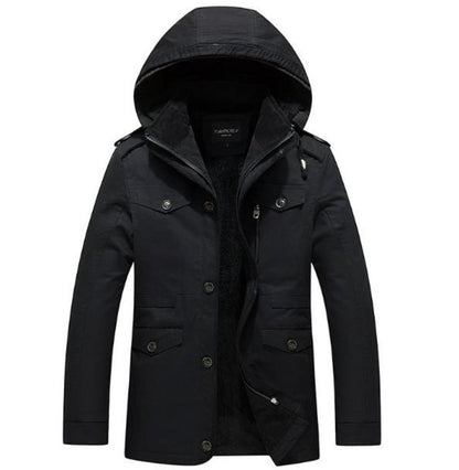 AlphaTrek™ - Mens Hooded Military Style Coat
