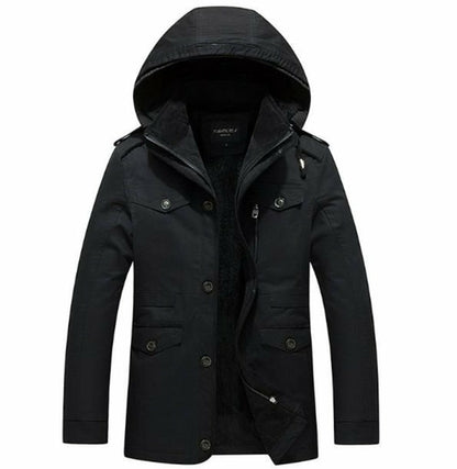 AlphaTrek™ - Mens Hooded Military Style Coat